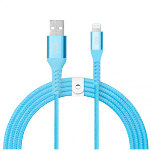 LOGiiX Vibrance Braid 1.2M USB-A To Lightning - Turquoise