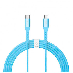 LOGiiX Vibrance Braid 1.2M USB-C To USB-C - Turquoise