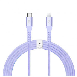 LOGiiX Vibrance Braid 1.2M USB-C To Lightning - Lavender