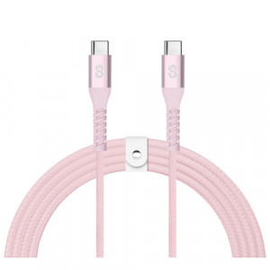 LOGiiX Vibrance Braid 1.2M USB-C To USB-C - Blush
