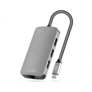 LOGiiX USB-C To Multiport Hub 6-in-1 - Grey