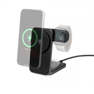 LOGiiX Stance 3-in-1 Folding Qi Stand W/ 20w Charger