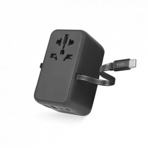 Logiix World Traveler XL 65W With Built-In Cable