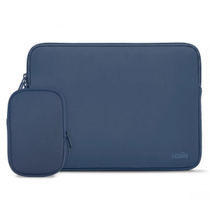 LOGiiX Essential Laptop Sleeve w/ Pouch 14" - Indigo