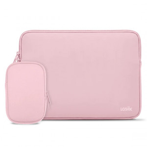 LOGiiX Essential Laptop Sleeve w/ Pouch 14" - Blush