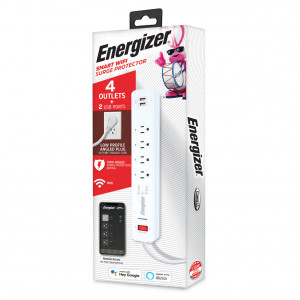 Energizer Smart Wi-Fi 4 Outlet 2 USB-A Ports Power