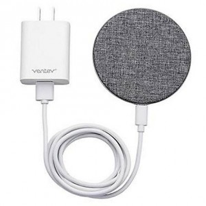 Ventev Magnetic Wireless Charger - Grey 15w USB0-C