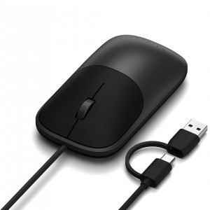 Satechi Slim LX Wired Mouse USB-A/USB-C - Space Black