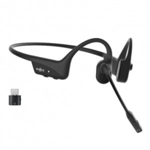 Shokz Opencomm2 UC With USB-C Dongle Bluetooth Headphones - Black