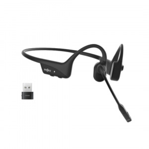 Shokz Opencomm2 UC With USB-A Dongle Bluetooth Headphones - Black