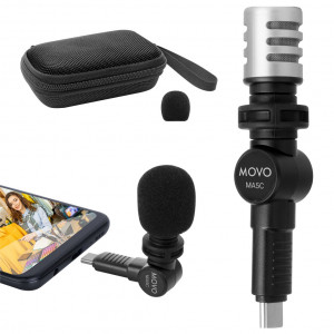 Movo Mini USB-C Android Microphone - Black