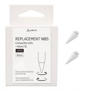 Adonit SE Replacement Tips - White 2pk