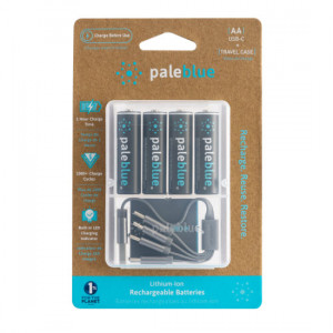 Paleblue Lithium Ion Rechargeable Batteries - AA 4PK
