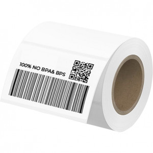 MUNBYN Thermal Sticker Label Roll Rectangle - White 220ct
