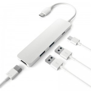 Satechi Slim Type-C Multiport Adapter - Silver