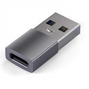 Satechi Aluminum Type A To Type-C Adapter - Space Gray