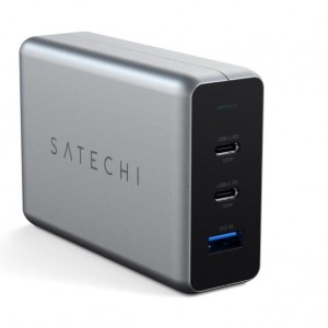 Satechi 100w Dual Wall Charger - Space Gray