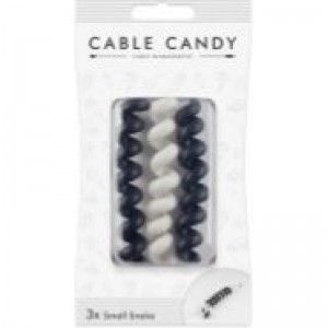 Cable Candy Small Snake - Black/White